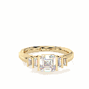 Asscher Diamond Engagement Ring For Women