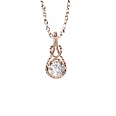 1.00ctRound Diamond Fancy Pendant For Women