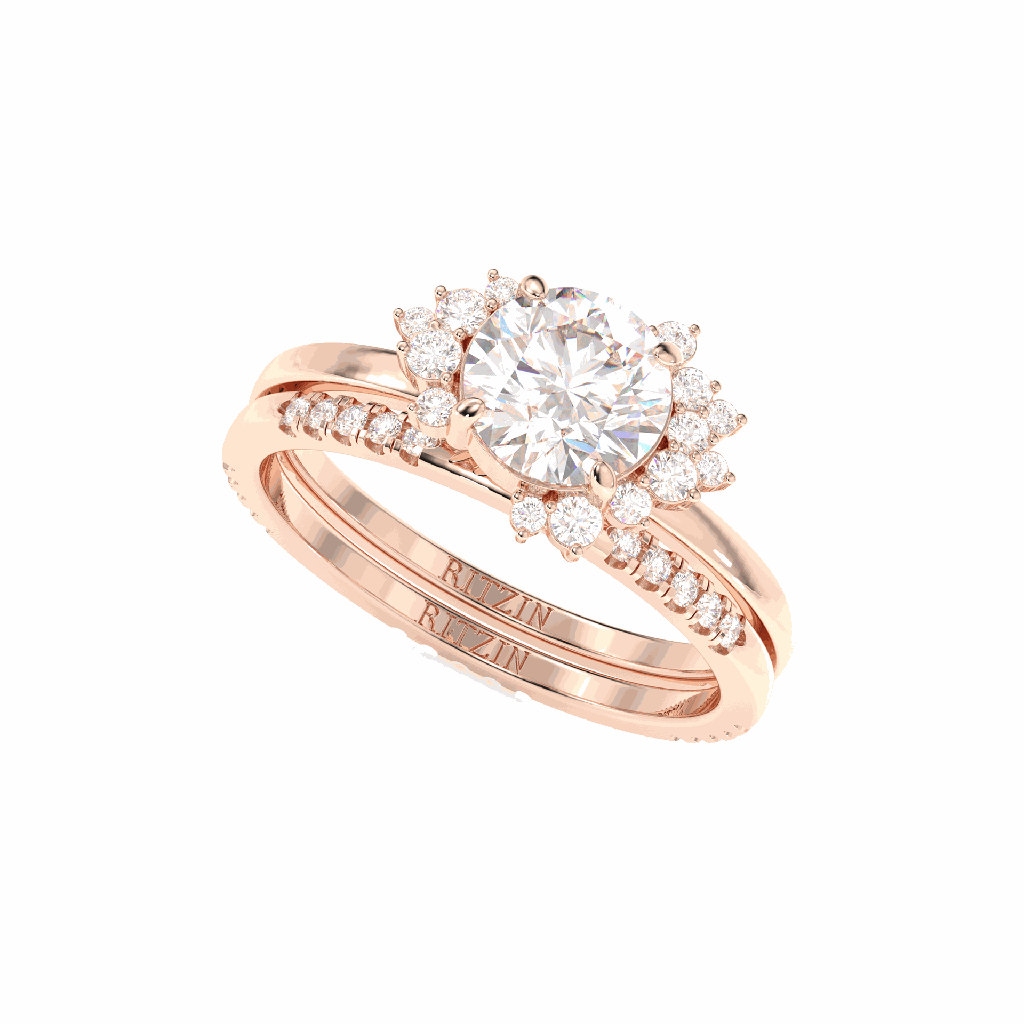 Round Diamond Bridal Ring for Women