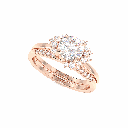 Round Diamond Bridal Ring for Women