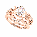 Pear Diamond Fancy Bridal Ring for Women