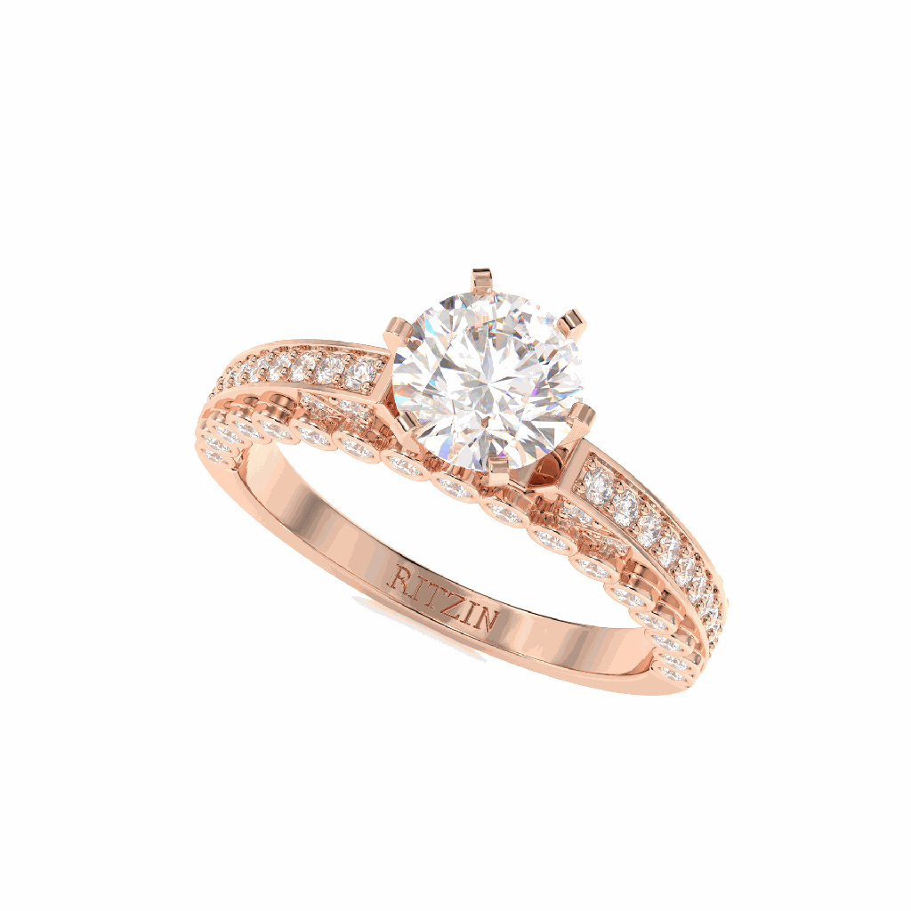 Round Diamond Engagement Ring for Women