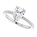 Pear Diamond Engagement Ring for Women