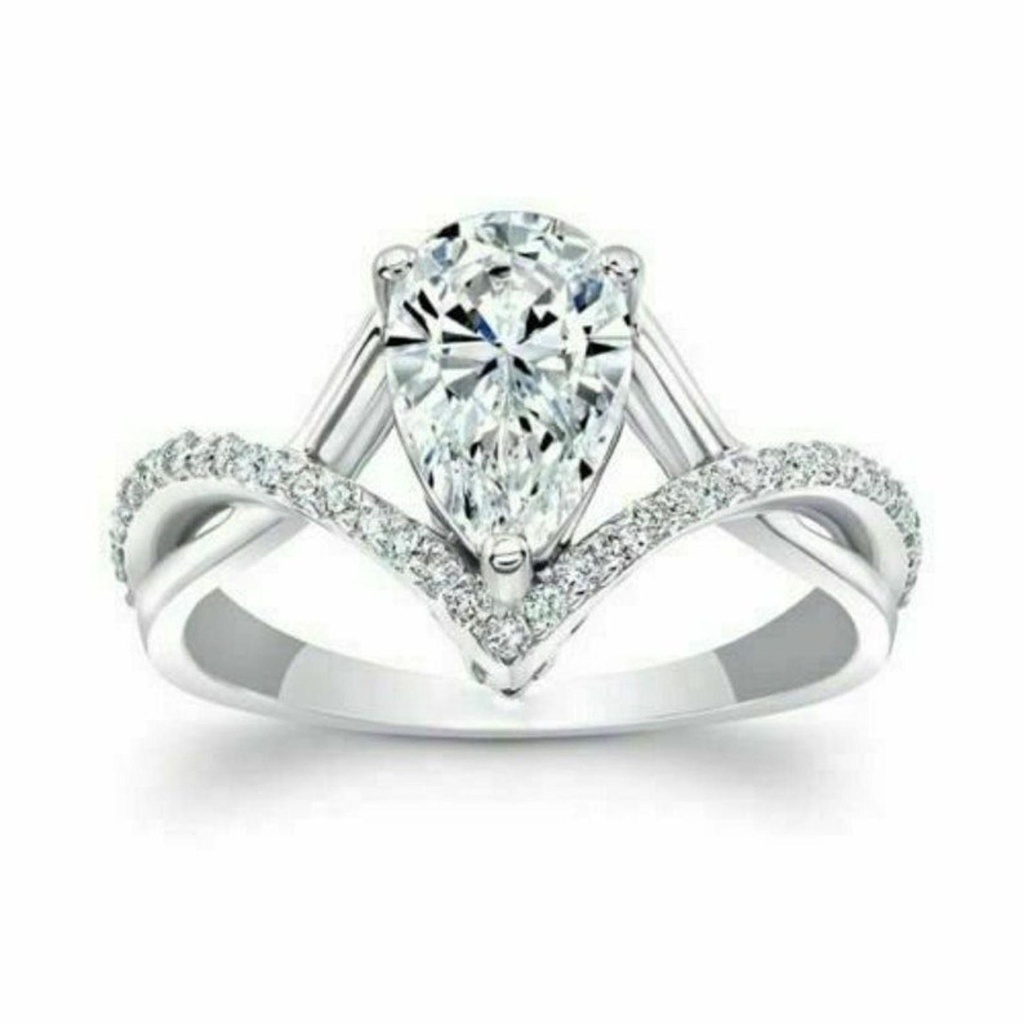 Pear Diamond Engagement Ring for Women Ring  
