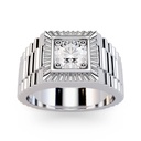 Engagement Ring Men Round Brilliant Cut