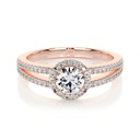 Round Diamond Engagement Ring For Her