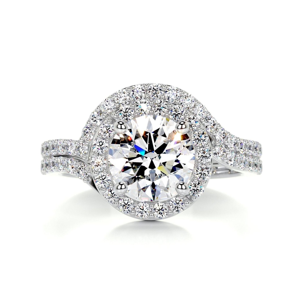 Round Diamonds Bridal Set For Her
