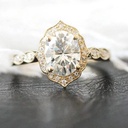 Oval Cut Moissanite Engagement Ring, Wedding Gift Ring , Solitaire Anniversary Ring, Lab Grown Diamond Handmade Ring For Her