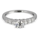 Round Cut Stone Engagement Ring for Women