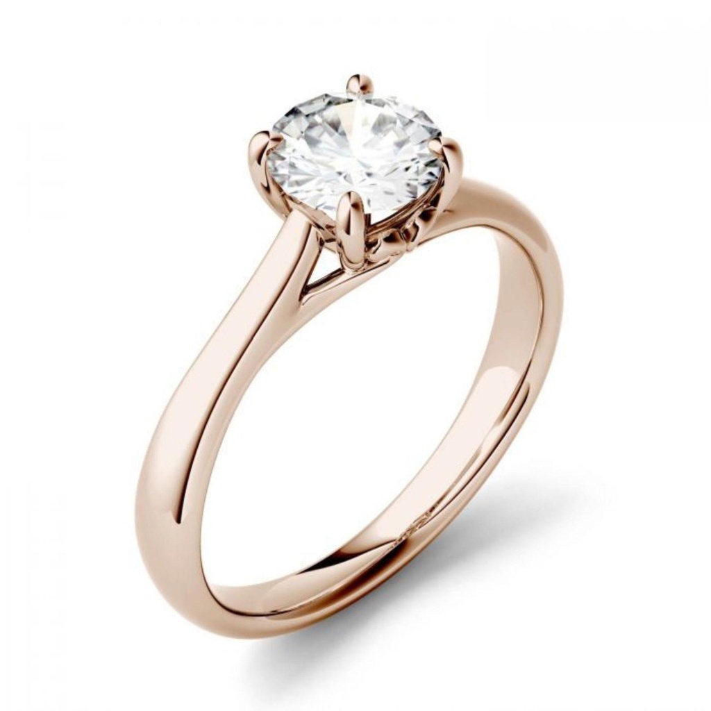 Round Diamond Engagement Ring for Women
