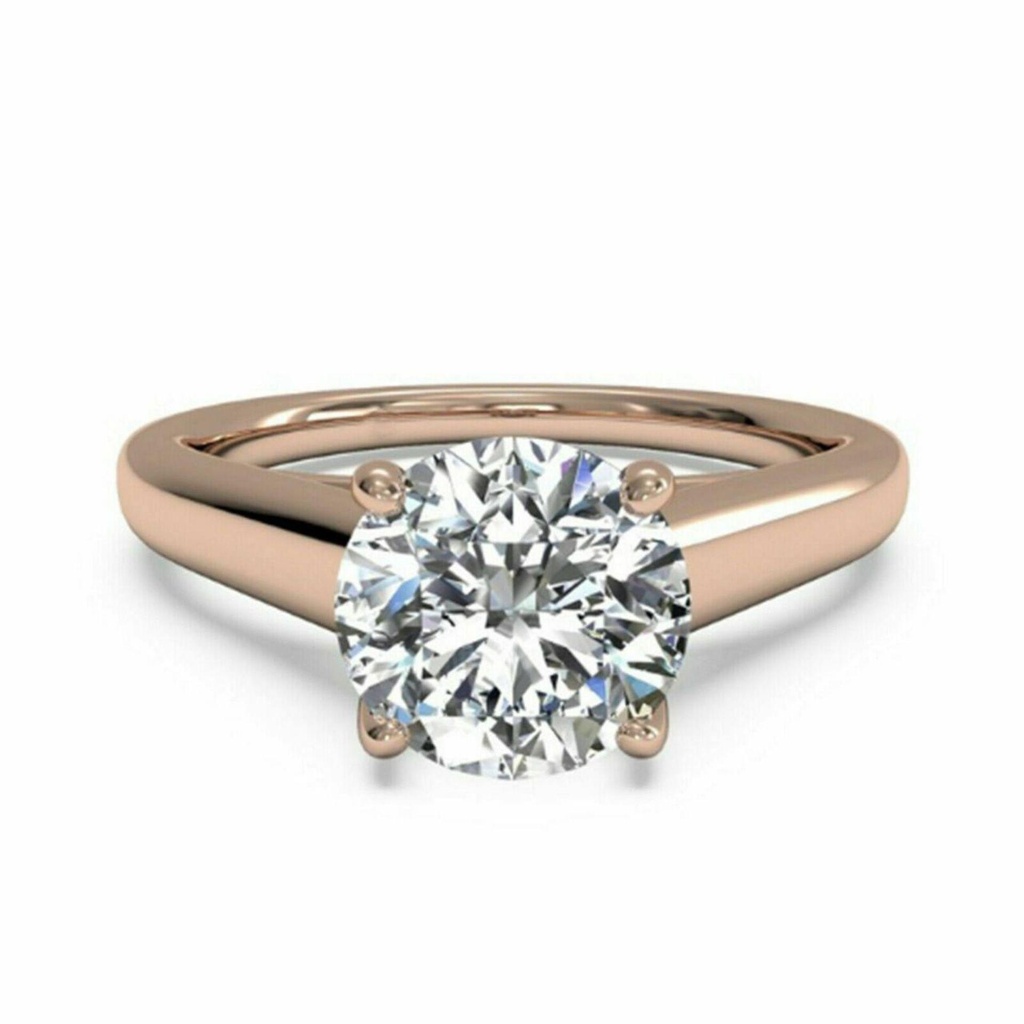 Round Engagement Ring for Women
