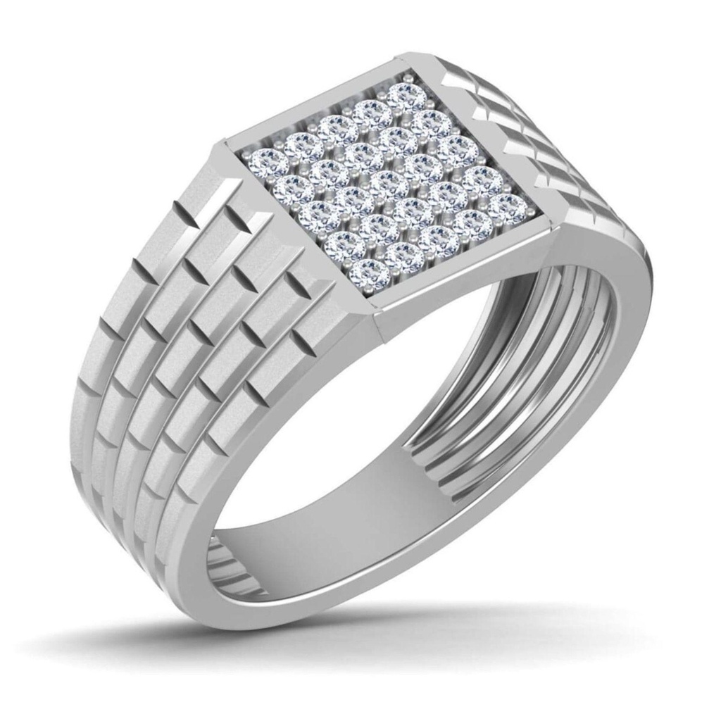 Round Diamond Engagement Ring For Men
