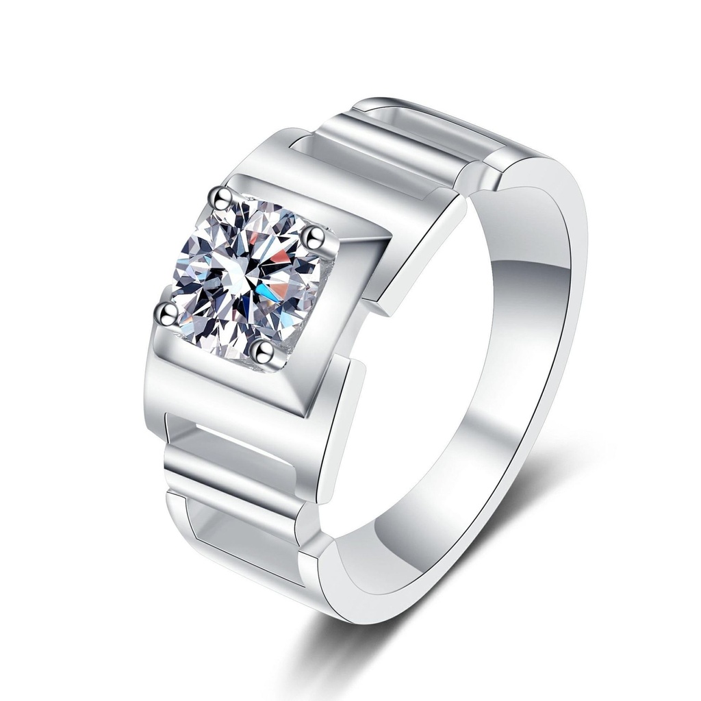 Men Ring Ring 18K White Gold 