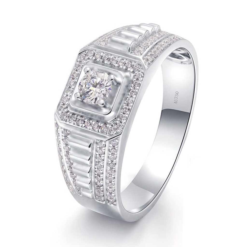 14K Gold  Lab-grown Diamond Ring for Men