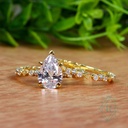 Pear Shape Diamond Bridal Ring for Women