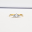 Marquise diamond engagement ring in white/rose/yellow gold or platinum