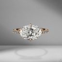 Oval Diamond Engagement Ring for Women 