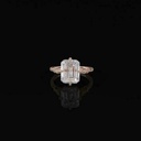 Emerald Cut Stone  Anniversary Ring for Her