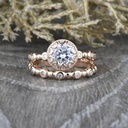 Round Diamond Engagement Ring For Women Ring