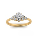 Pear Diamond Engagement Ring for Women
