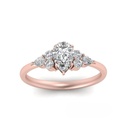 Pear Diamond Engagement Ring for Women