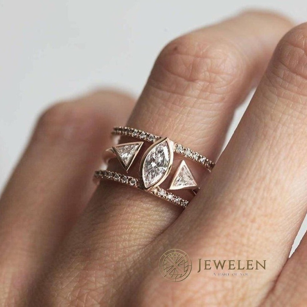 Marquise Diamond Bridal Ring for Women