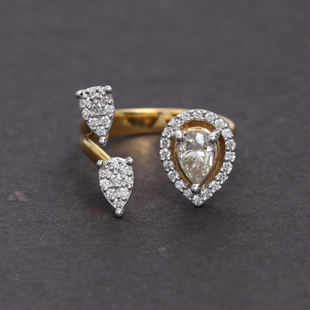 Pear Cut Stone Engagement Ring for Women