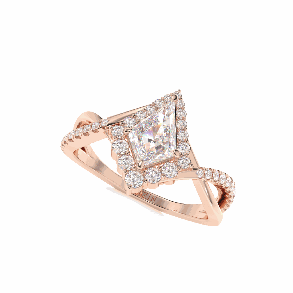 Kite Diamond Engagement Ring For Her
