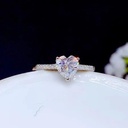 Heart Cut Stone Engagement Ring for Women