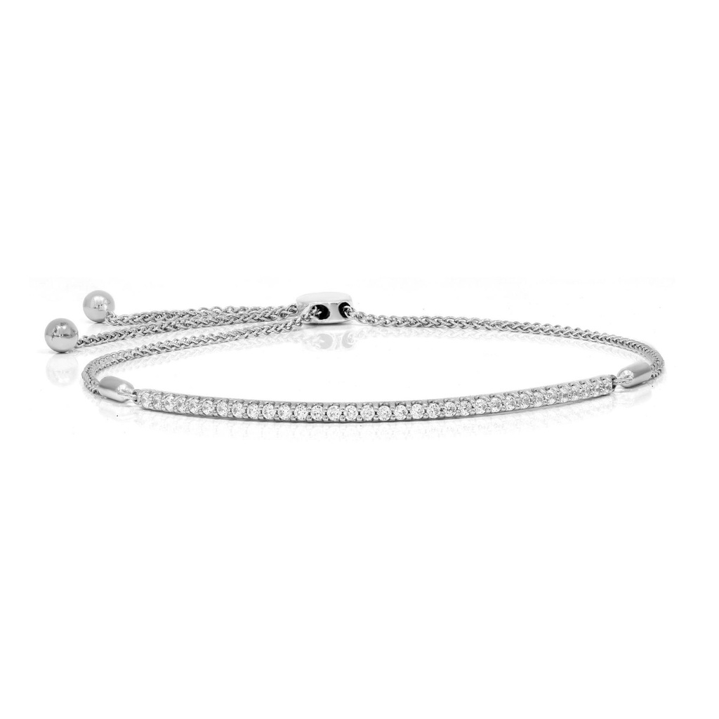  Round Diamond Tannis Design Bolo Bracelet 