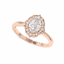 Oval Diamond Engagement Ring for Women