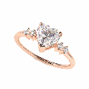 Heart Diamond Fancy Engagement Ring for Women