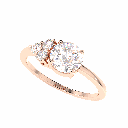 Round Diamond Fancy Engagement Ring for Women