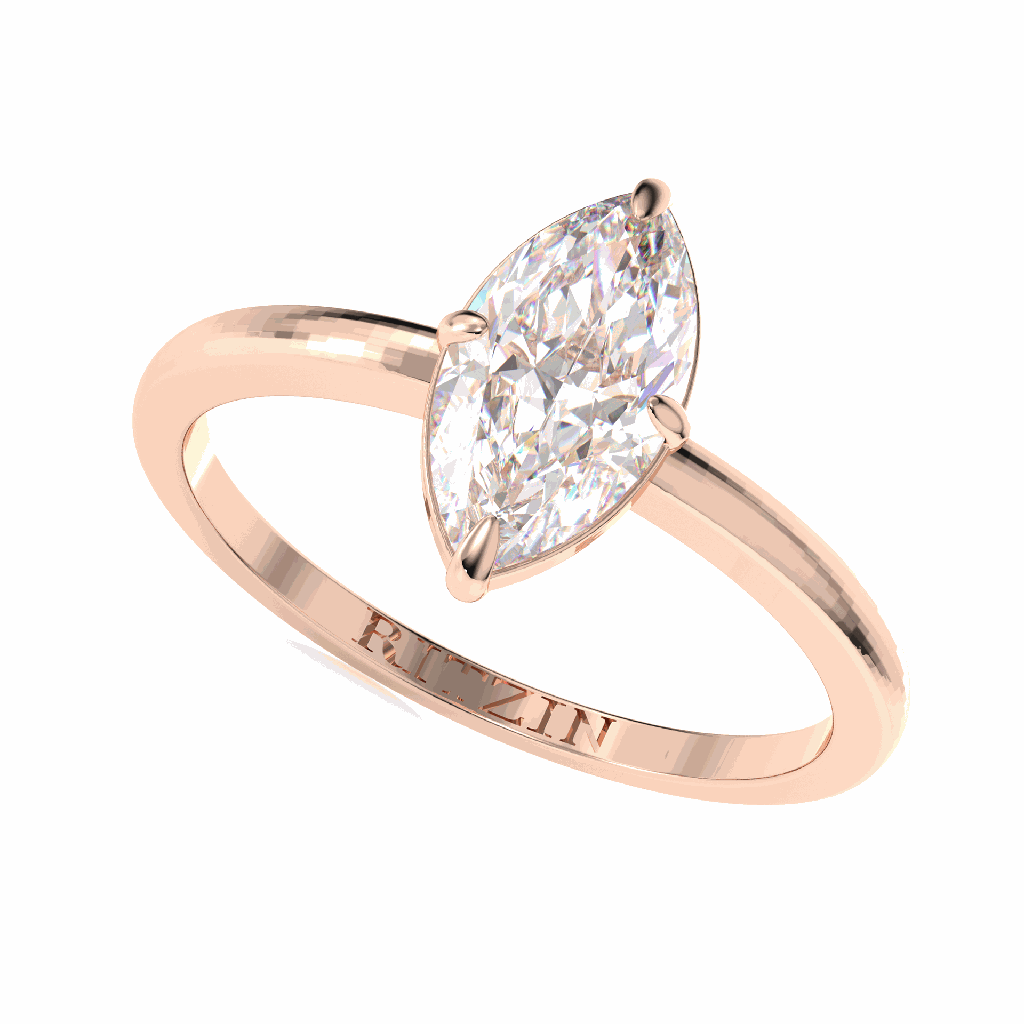 Marquise Diamond Engagement Ring for Women