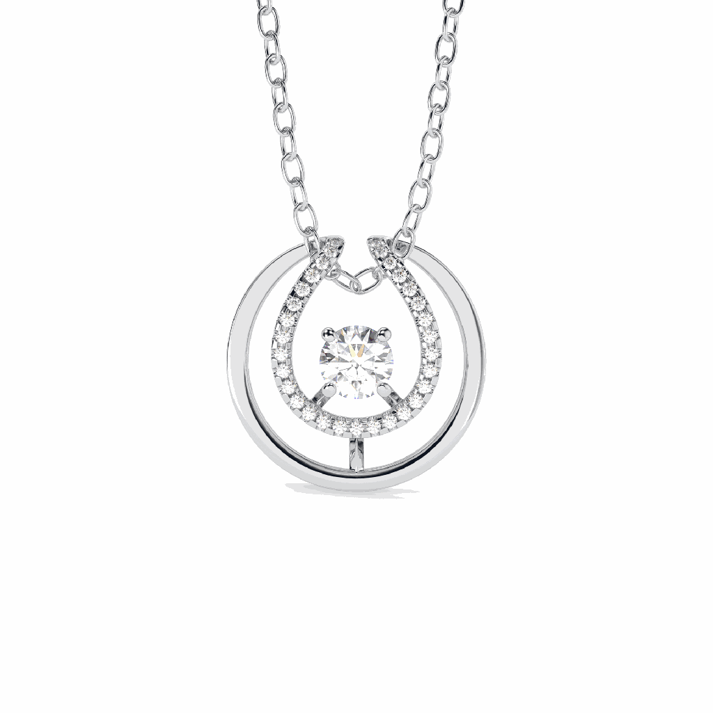 Round Diamond Fancy Pendant For Women