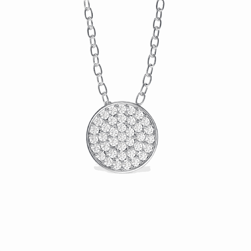 Round Diamond Pendant for Women