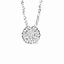 Round Diamond Pendant for Women