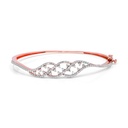 Round Diamond Luxurious Designer Bangle 