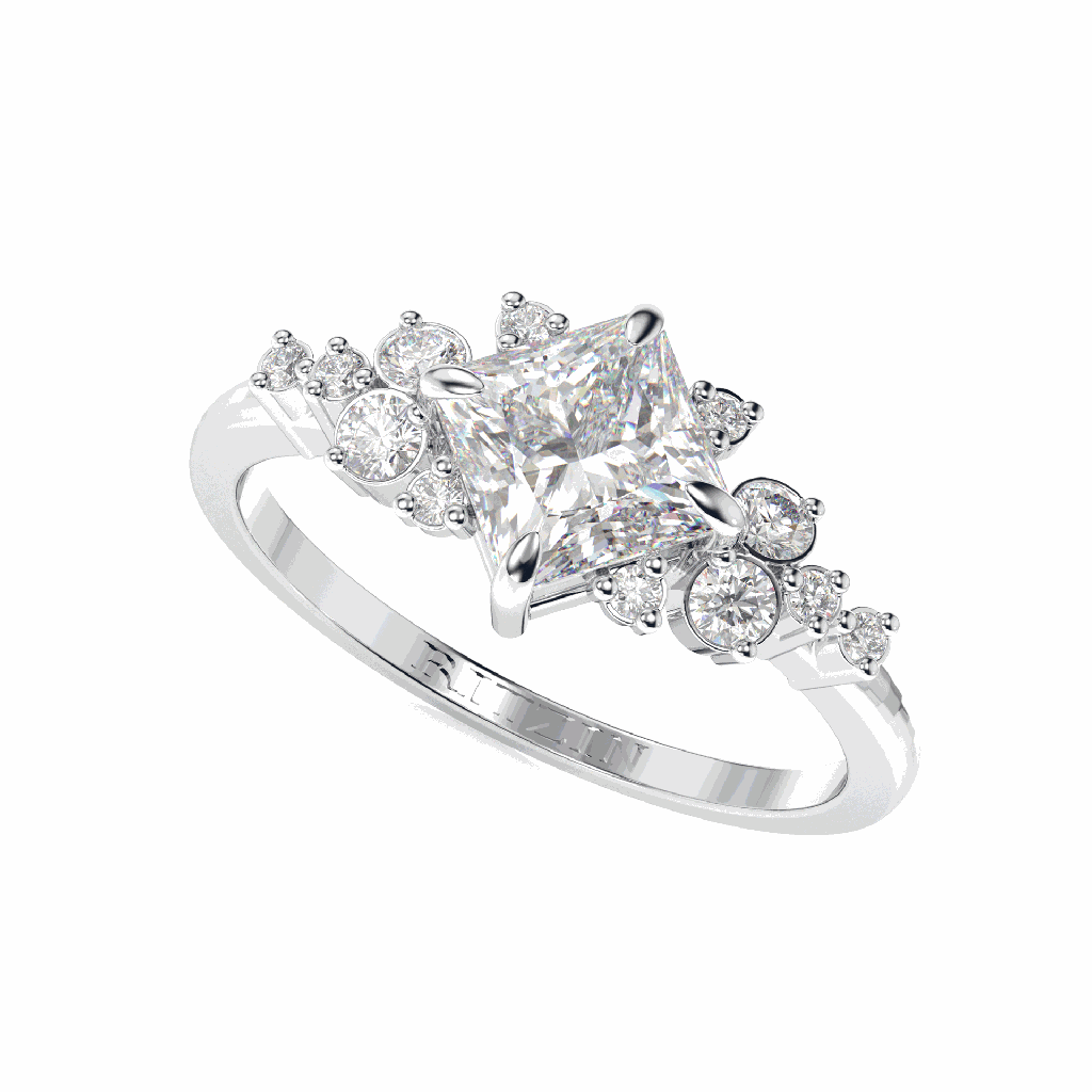 Princess Diamond Engagement Ring for Women