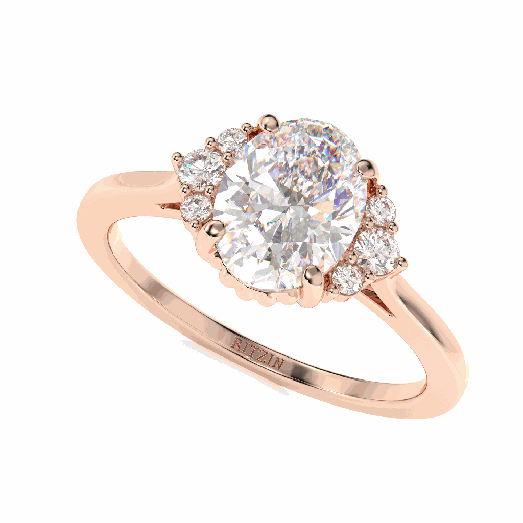 1.50ctOval Diamond Fancy Engagement Ring for Her