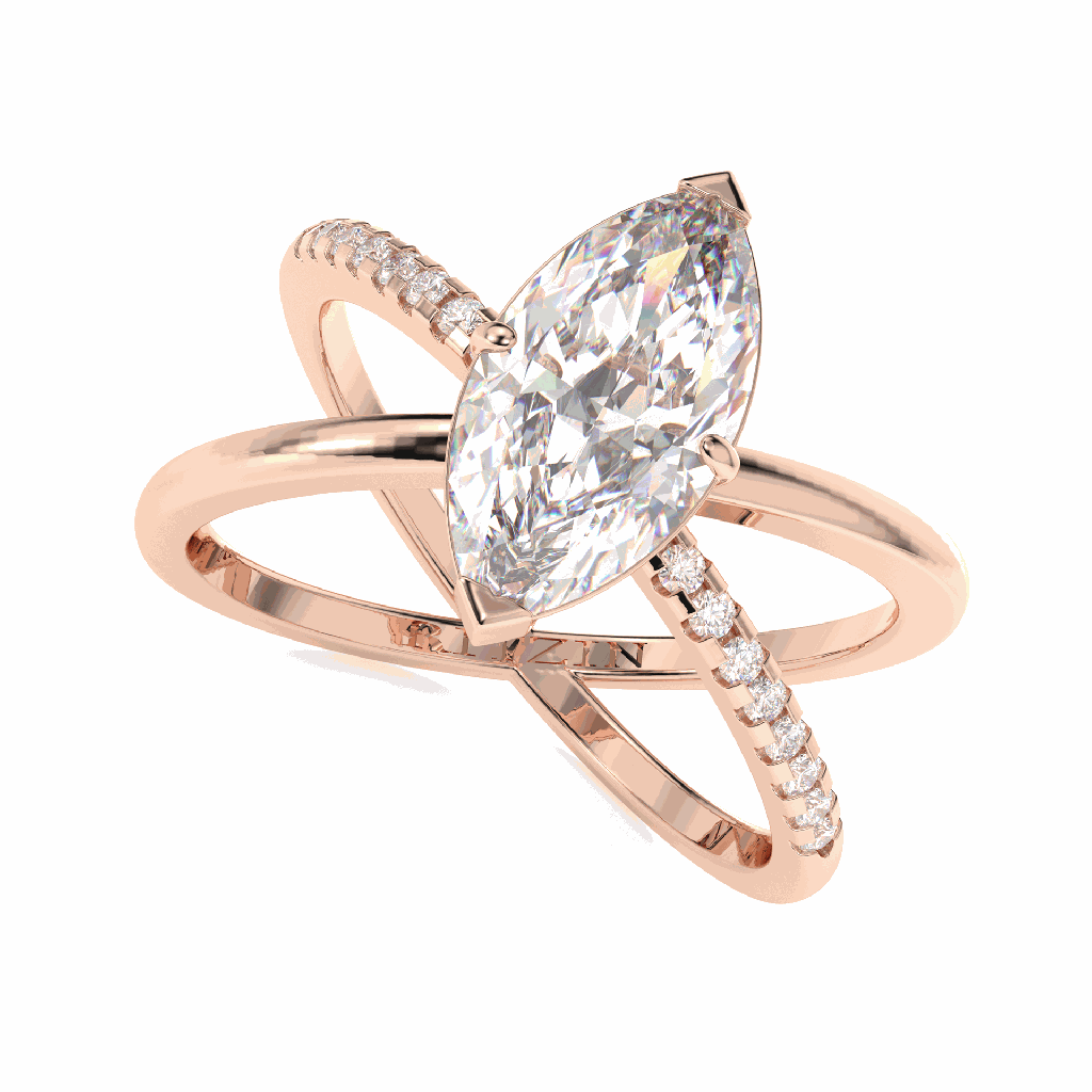 Marquise Diamond Engagement Ring for Women