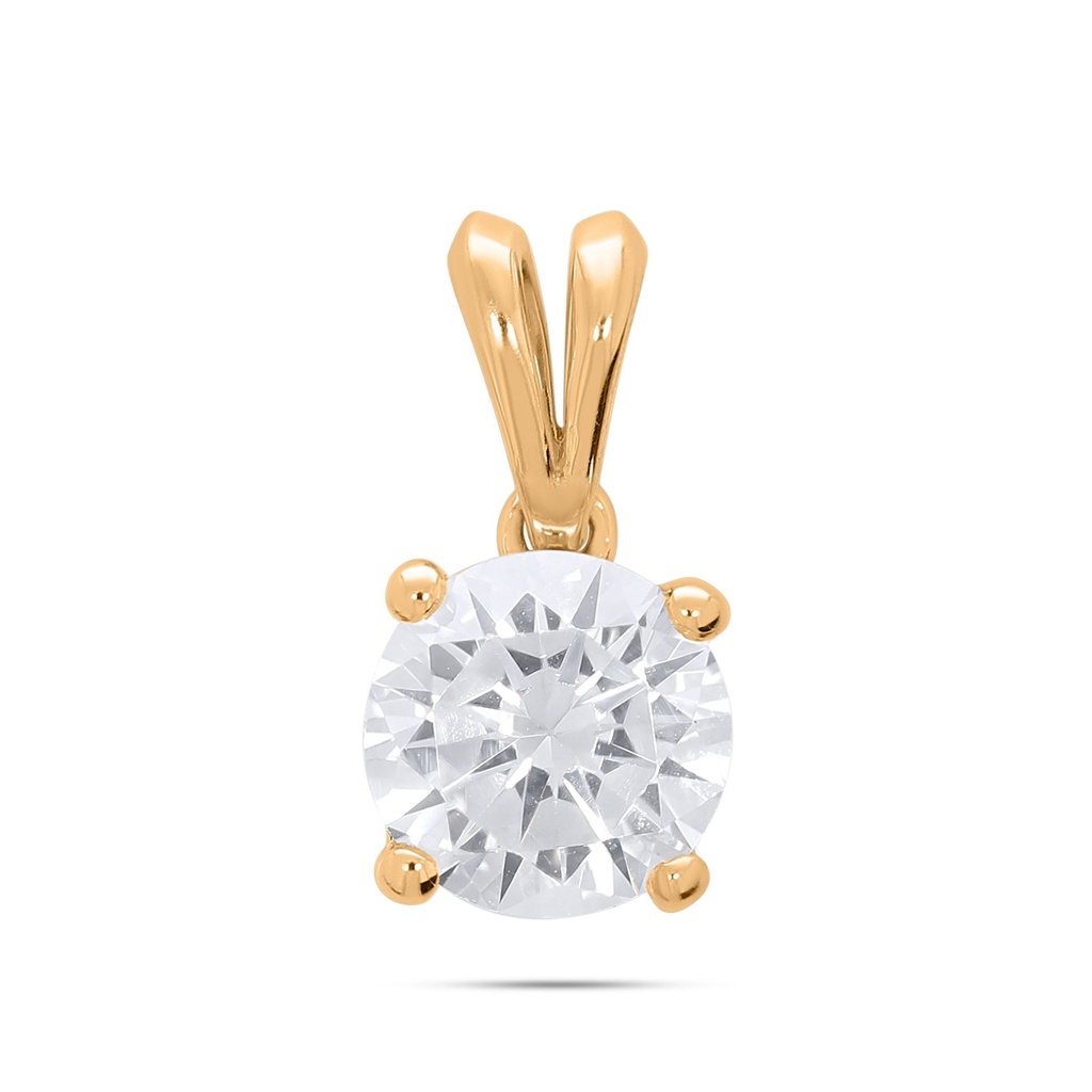  Round Diamond Solitaire Pendant 