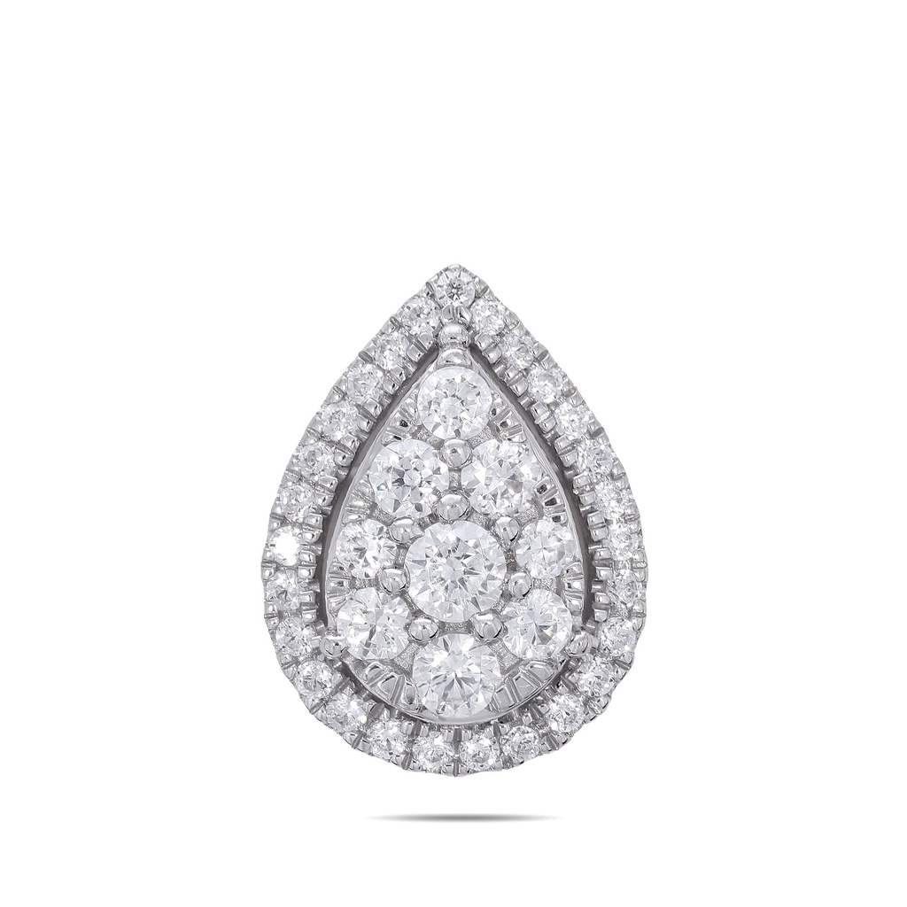  Round Diamond Water Drop Design Pendant 