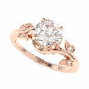 Round Shape Diamond Engagement Ring for Women