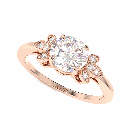 Round Shape Diamond Engagement Ring for Women