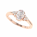 Oval Shape Diamond Engagement Ring for Women
