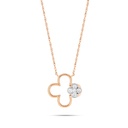  Round Diamond Flower Design Nacklace 