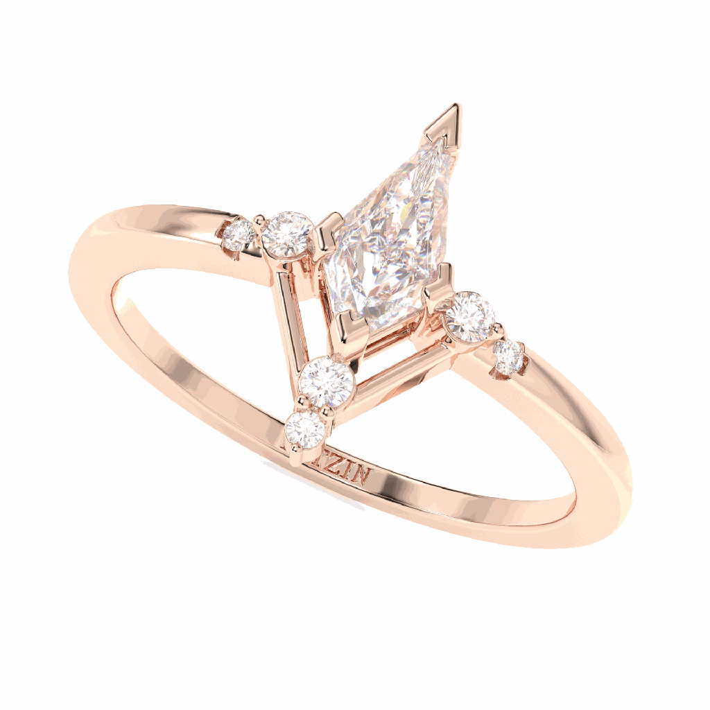 Kite Diamond Fancy Engagement Ring for Women