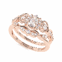 Pear Shape Diamond Bridal Ring For Women
