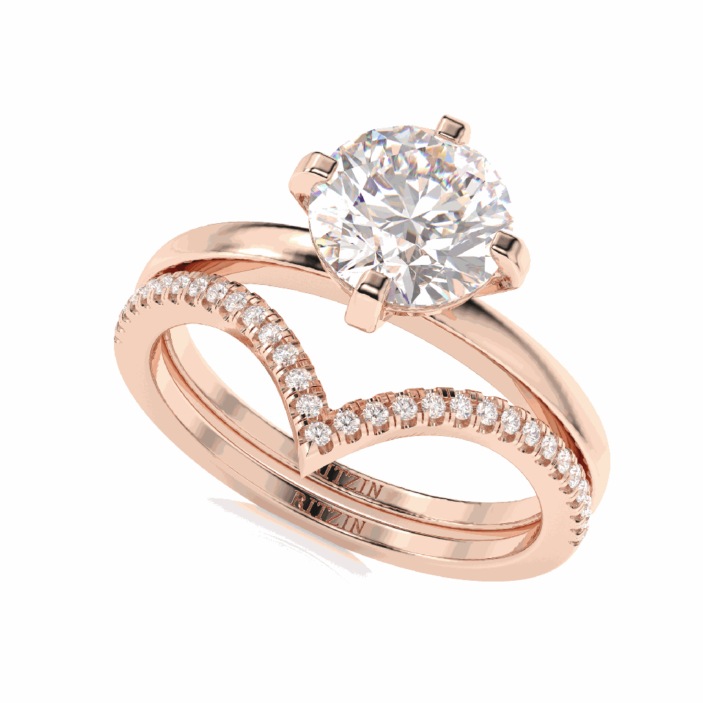 Round Diamond Bridal Ring for Women